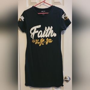 ON fire long t-shirt dress